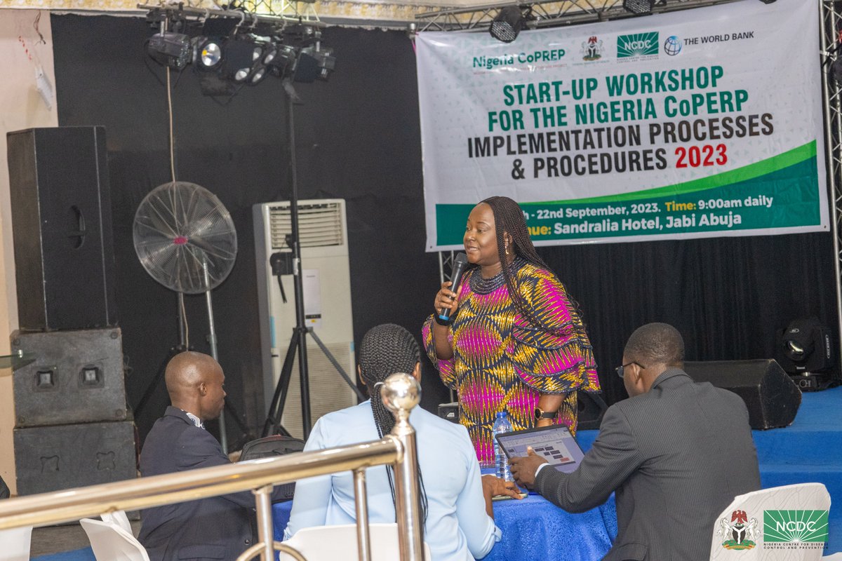 NCDCgov's tweet image. This week, we held a training on the requirements, processes and procedures for implementing the Nigeria COVID-19 Preparedness and Response Project (#CoPREP) for 12 States with approved preparedness plans

#CoPREP is a @WorldBank-funded project aimed at preventing, detecting and