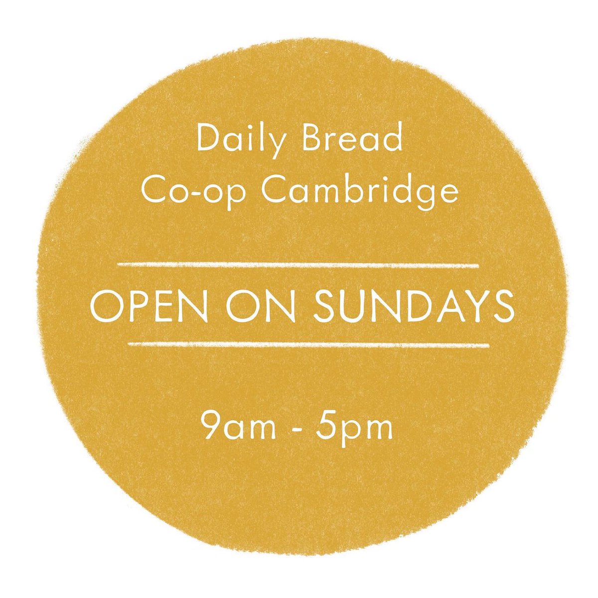 Just a quick reminder that we are now open 7 days per week!