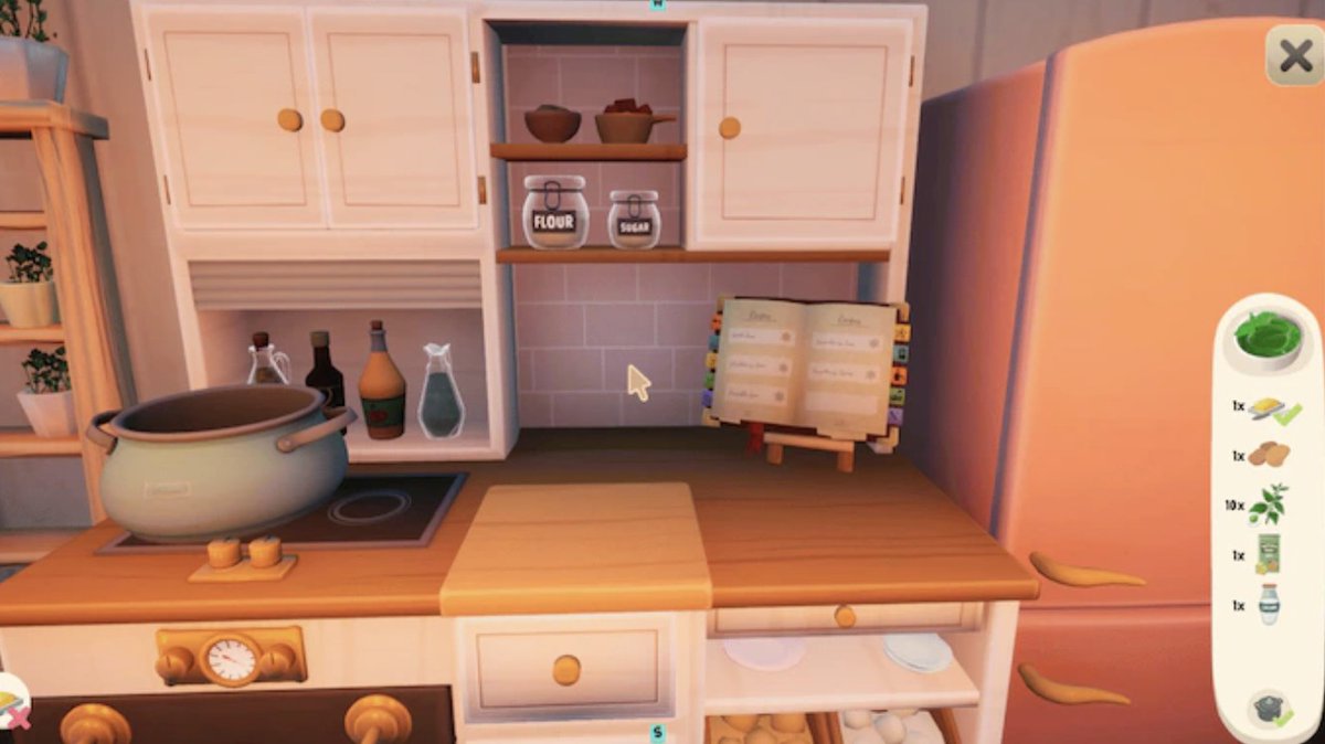 myPotatoGames's tweet photo. Out and About is a super cozy game about, yummy food, unique villagers and helping to rebuild a beautiful town. All plants in the game are real so you can learn from everything you collect. Cook up delicious meals and share them at the local farmers market where you can meet the lovely townsfolk's. Coming to Steam, Switch and console.