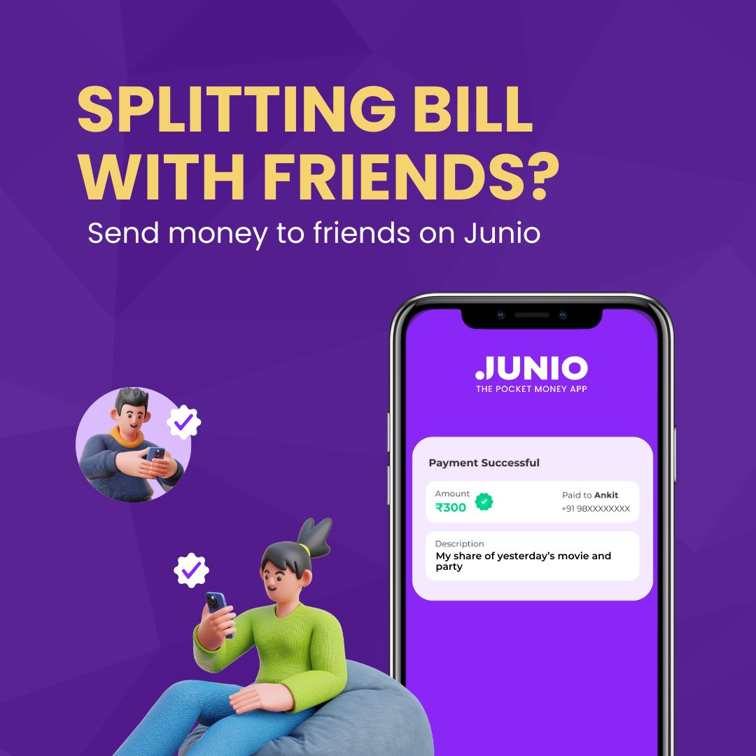 junio_in's tweet image. Live in the moment. Split bills later with Junio 📲

#JunioApp #PocketMoney