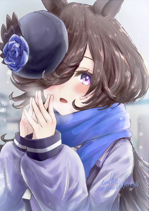 急に涼しいのでマフライス 