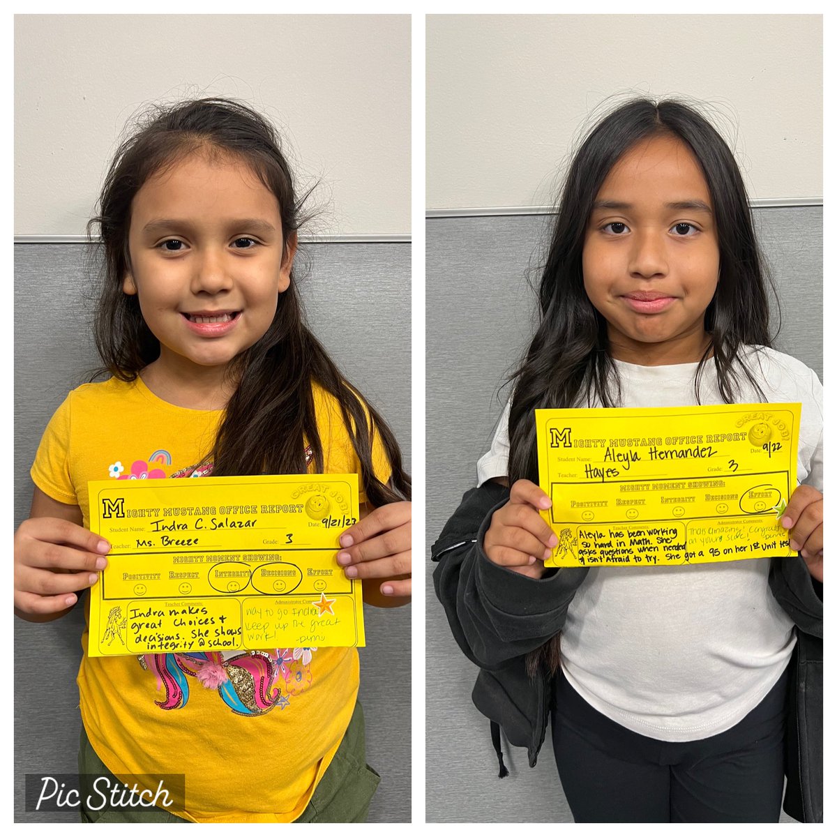 MrsDennisGarcia's tweet photo. These Mustangs received a Mighty Mustang Shout Out this week, wahoooo! So proud of them! π΄π€©#positivereferral #BANEpride #BANEspirit #PBIS @BaneElementary @CFISDStuSrvcs https://t.co/R1SdInbl0l