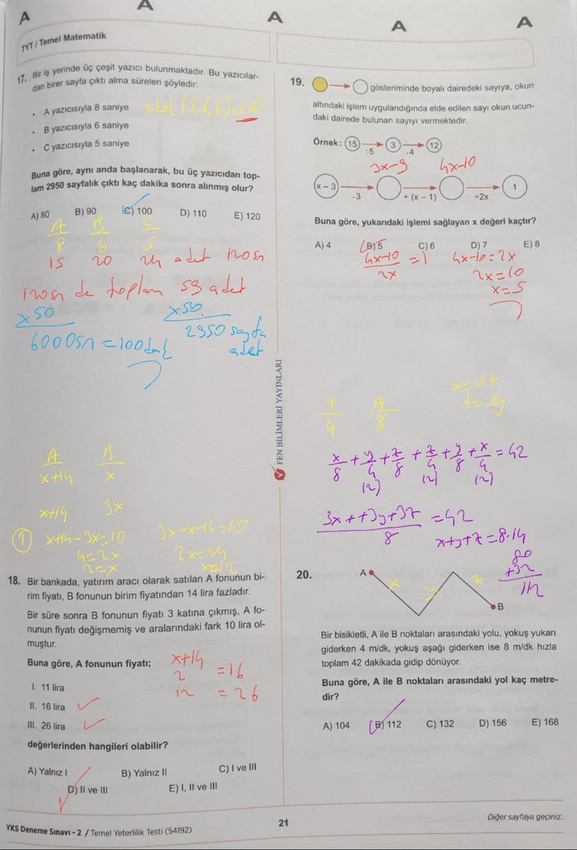 #tytmatematik soru ve çözümleri