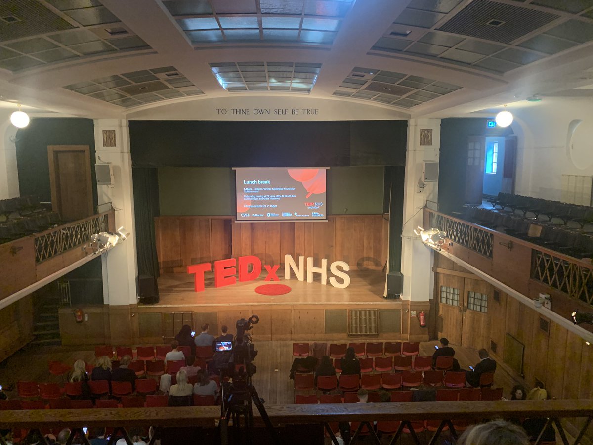Wonderful to listen to all of the amazing speakers @TEDxNHS So pleased to be able to hear @bsummerhayes & @westwood_greta speak on their personal heart warming lived experiences of what nursing means to them, you captured it’s essence beautifully @FNightingaleF 
@enherts
