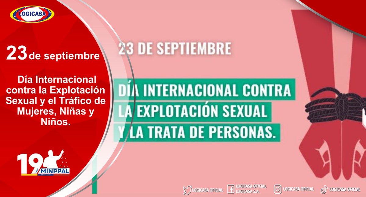 #Efeméride🗓️ || El Día Internacional contra la Explotación Sexual y la Trata de Personas se celebra el #23Sep desde 1999, con la clara intención de concienciar sociedad sobre las consecuencias de este crimen que afecta a todo el mundo.
#ElEsequiboEsDeVenezuela
