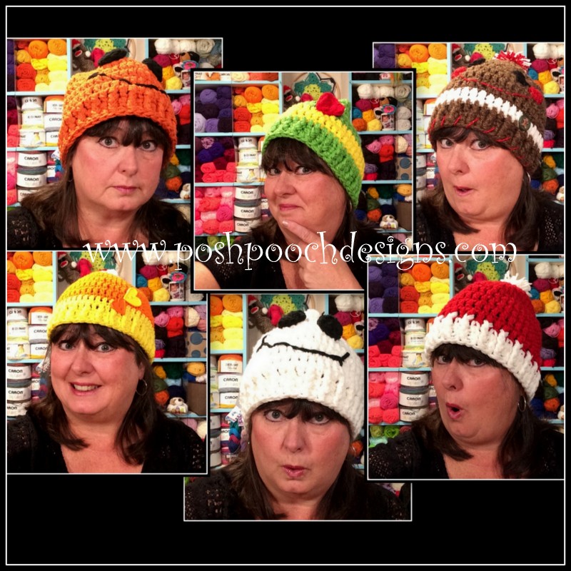 SaraSachCrochet's tweet photo. Silly, Spooky, Holiday Hats - 6 Hats In One Pattern - Crochet Pattern And Video - https://t.co/jRNP3B1L9Q - - - - #spookyhat #holidayhat #funhats #sillyhats #crochethats #crochetpattern #crochetvideo #candycorn #santa #gingerbread #ghost #pumpkin #elf https://t.co/izOgN99j9l