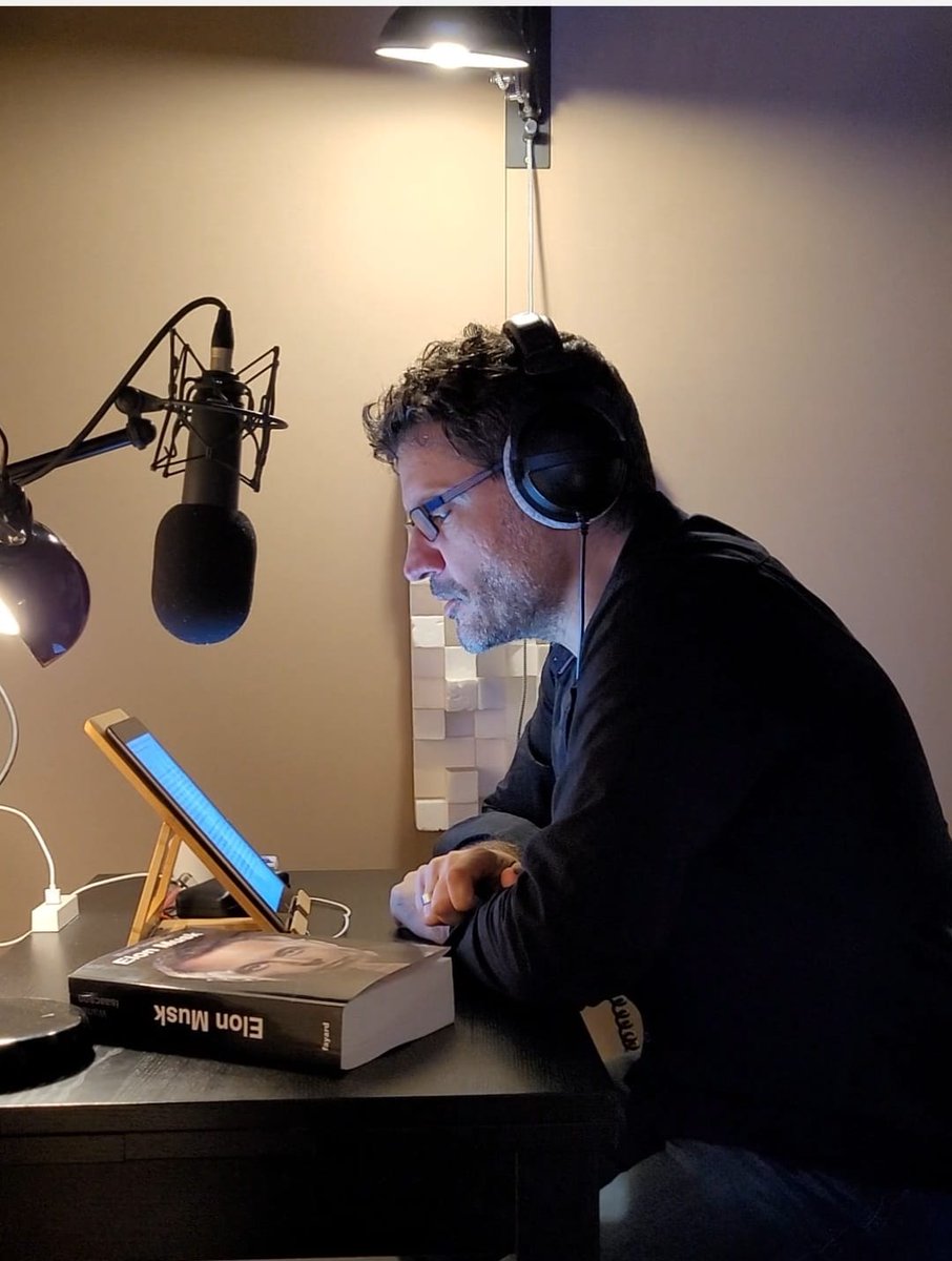 Audiolib1's tweet photo. #EnStudio Thierry Blanc est le lecteur de #ElonMusk de @WalterIsaacson 🎙️
Le 6/11 chez Audiolib ! https://t.co/6mBWQR4R9y