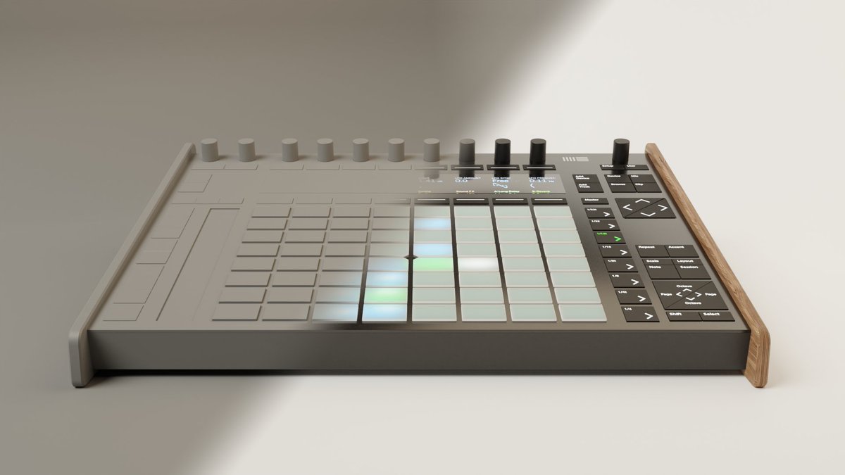 HarrisonRClark's tweet photo. Enjoyed making the #Push2 in #Blender3D this morning.

#3dModelling @ableton @AbletonDev https://t.co/m9W2uL18GF