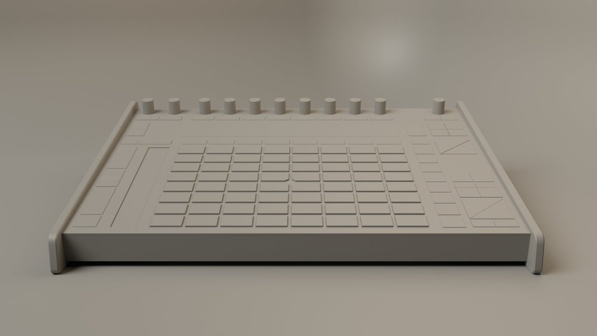 HarrisonRClark's tweet photo. Enjoyed making the #Push2 in #Blender3D this morning.

#3dModelling @ableton @AbletonDev https://t.co/m9W2uL18GF