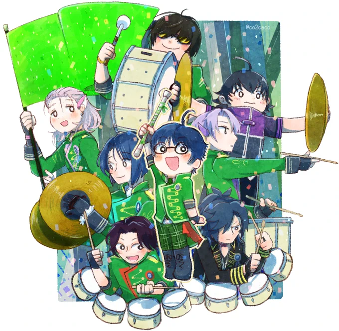 ビバ!カーニバル!!江おんの時の絵の再掲ですけど自分が思ってた以上にこの曲好きだったことが分かったので 