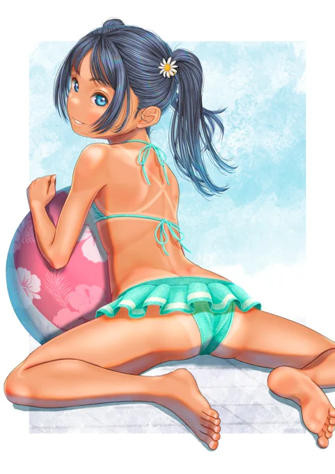 はずかしながらあっぷしました。習作 | 卯月めい #pixiv  Pixivのリンク先にフリル無し版も置いてます、こちらもぜひ!I also have a frill-less version available at the following Pixiv link, so please check it out! 