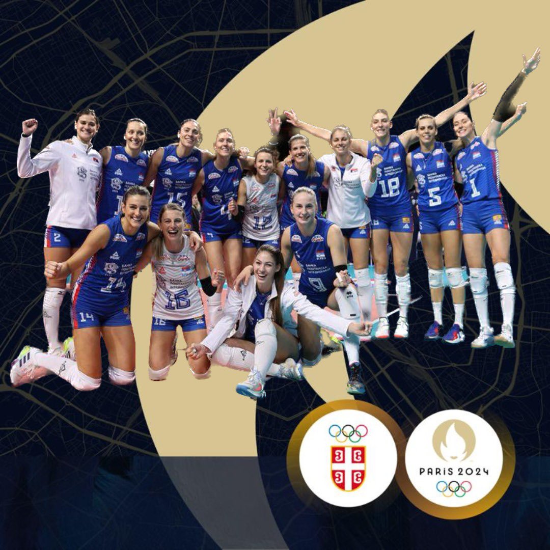 🏐Odbojkašice #TeamSerbia su osvojile vizu za #Paris2024‼️🏐

Pobedom nad Holandijom, i pobedom Dominikanske Republike nad NR Kinom, kolo pre kraja, na kvalifikacionom turniru, naš tim za Olimpijske igre u Parizu povećan je na 4️⃣3️⃣ !

#JedanTimIstiCilj #ZaSrbiju