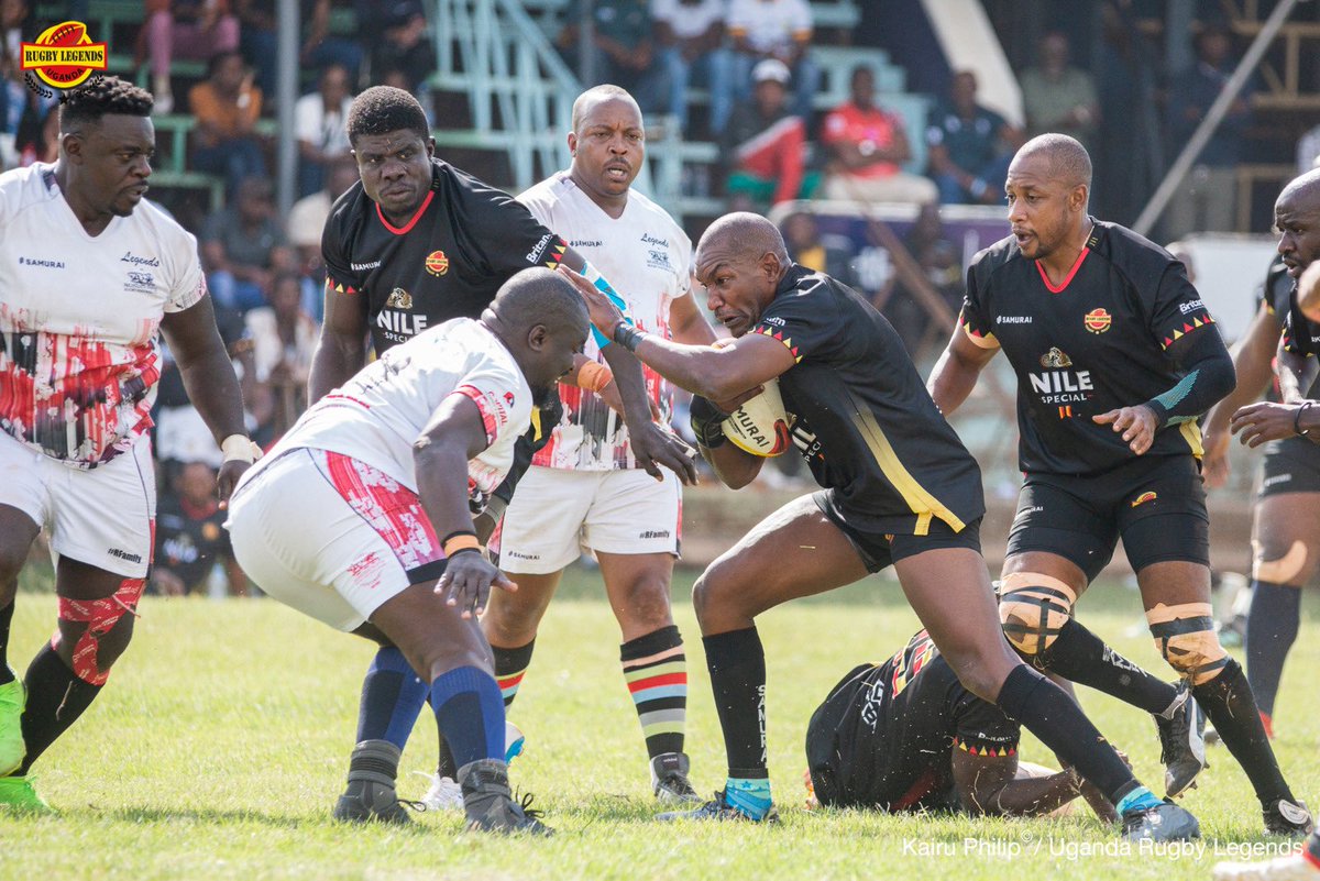 RugbyUGLegends's tweet image. Some of the best moments from the first half 

#TimeToCollect #SportPesaLegendsCup #KEvUGLegends