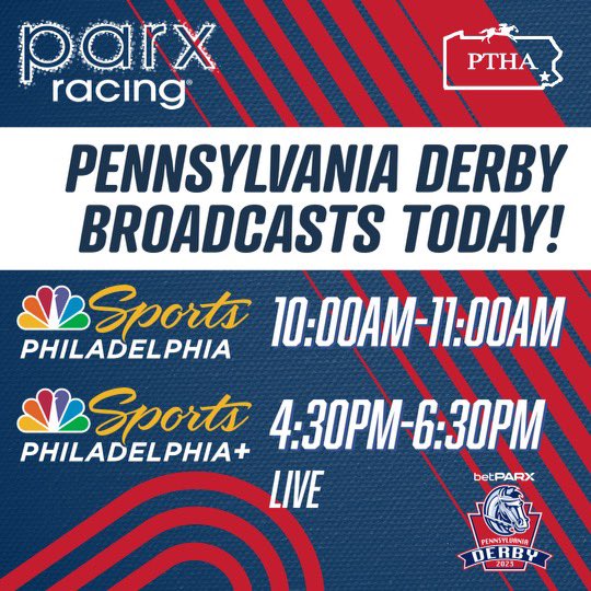 2023 @betPARX Pennsylvania Derby Day coverage throughout the day on @NBCSPhilly