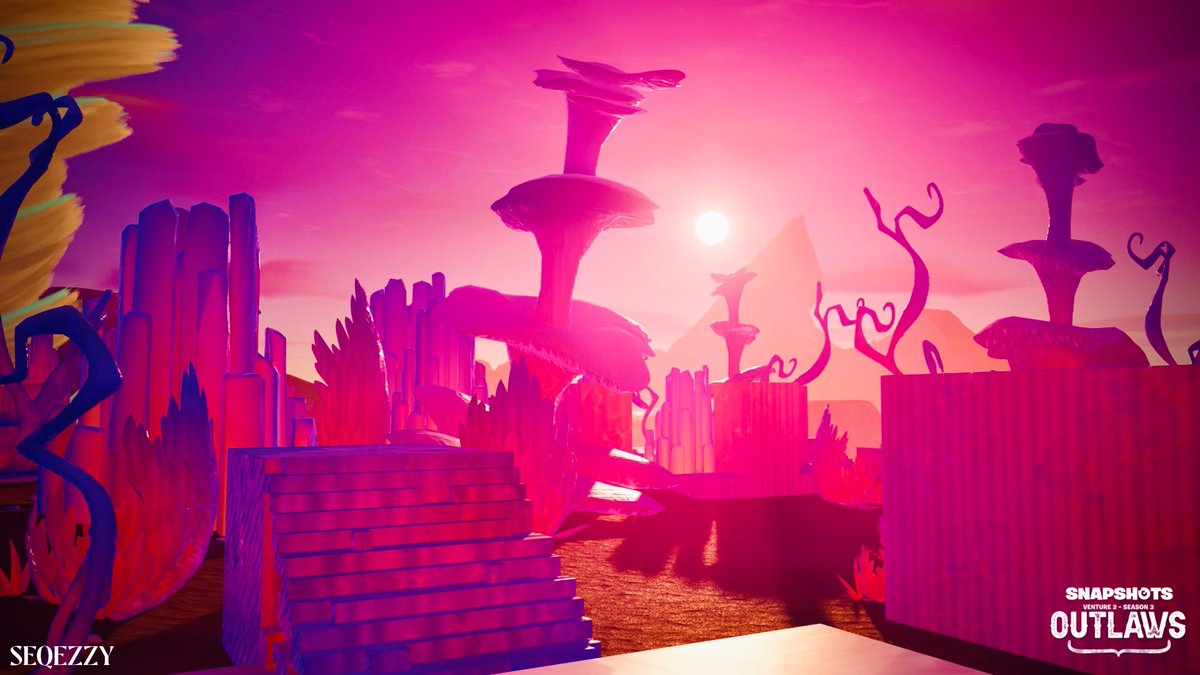 Sezvyn_'s tweet photo. This town ain't big enough for the 2 of us…🤠
You run this town now. Embrace your wild side in @PlaySnapshots Venture 2 – Season 3: Outlaws made by @JakusCreates!
Island Code: 3105-3277-8723
#Fortnite #Fortographs #UEFN https://t.co/za1h9DZNl3