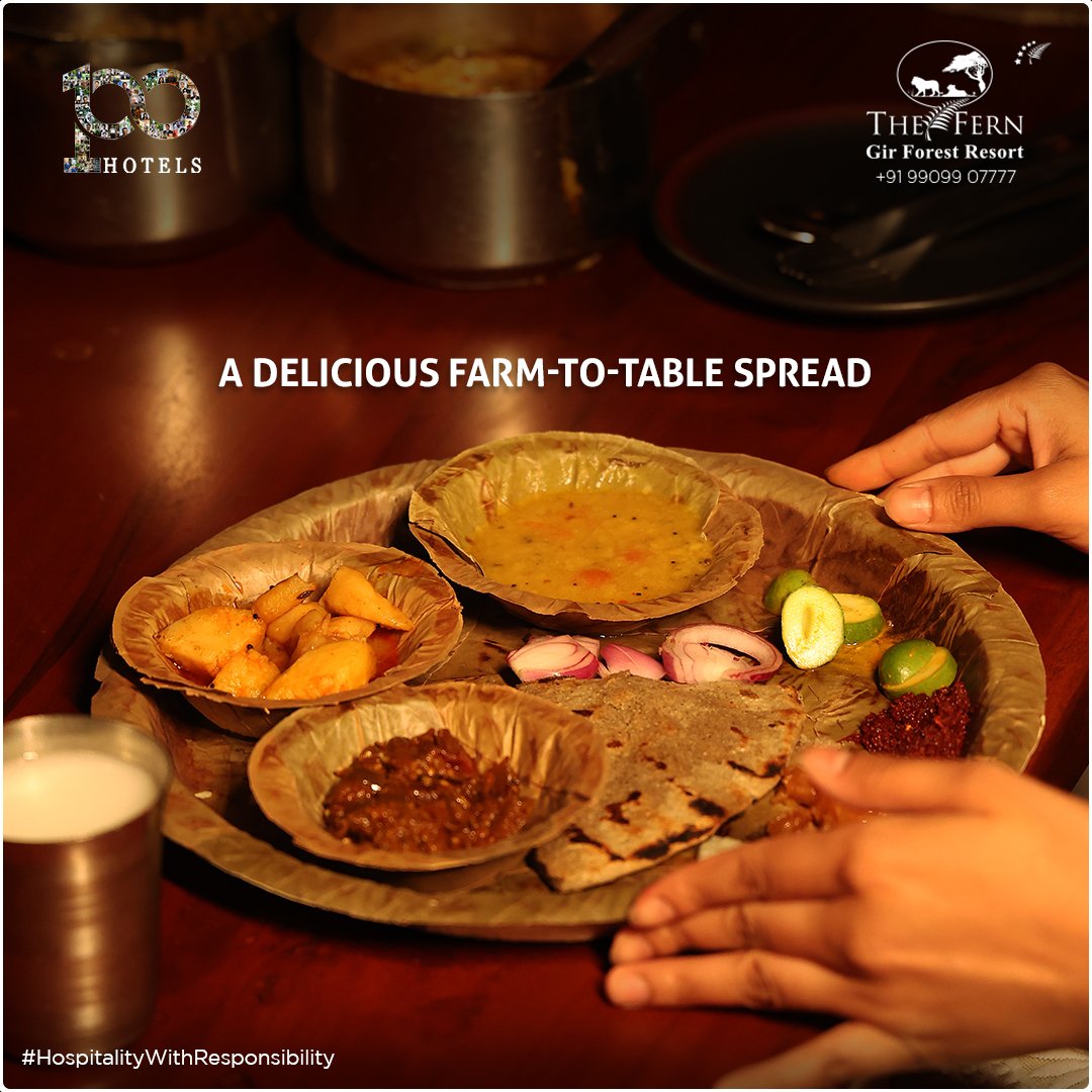 Savor the simple pleasures of life true taste of farm-fresh food.

Enquire now or contact us to know more at +91 9909 907777 or visit fernhotels.com/the-fern-gir-f…

#TheFernSattvaResort | #FernGirForestResort | #FernGir | #Ahmedabad | #Rajkot | #Jamnagar | #ForestResort |