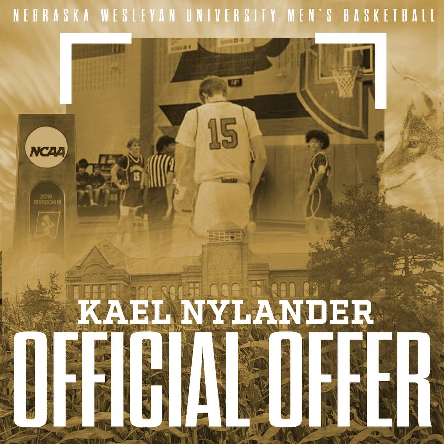 After a great visit and conversation and day spent with <a href="/Wellmand21/">Dale Wellman</a> and <a href="/makrause12/">Mak Krause</a> I'm excited to announce I have received an offer from <a href="/NWU_Basketball/">Nebraska Wesleyan Basketball</a>