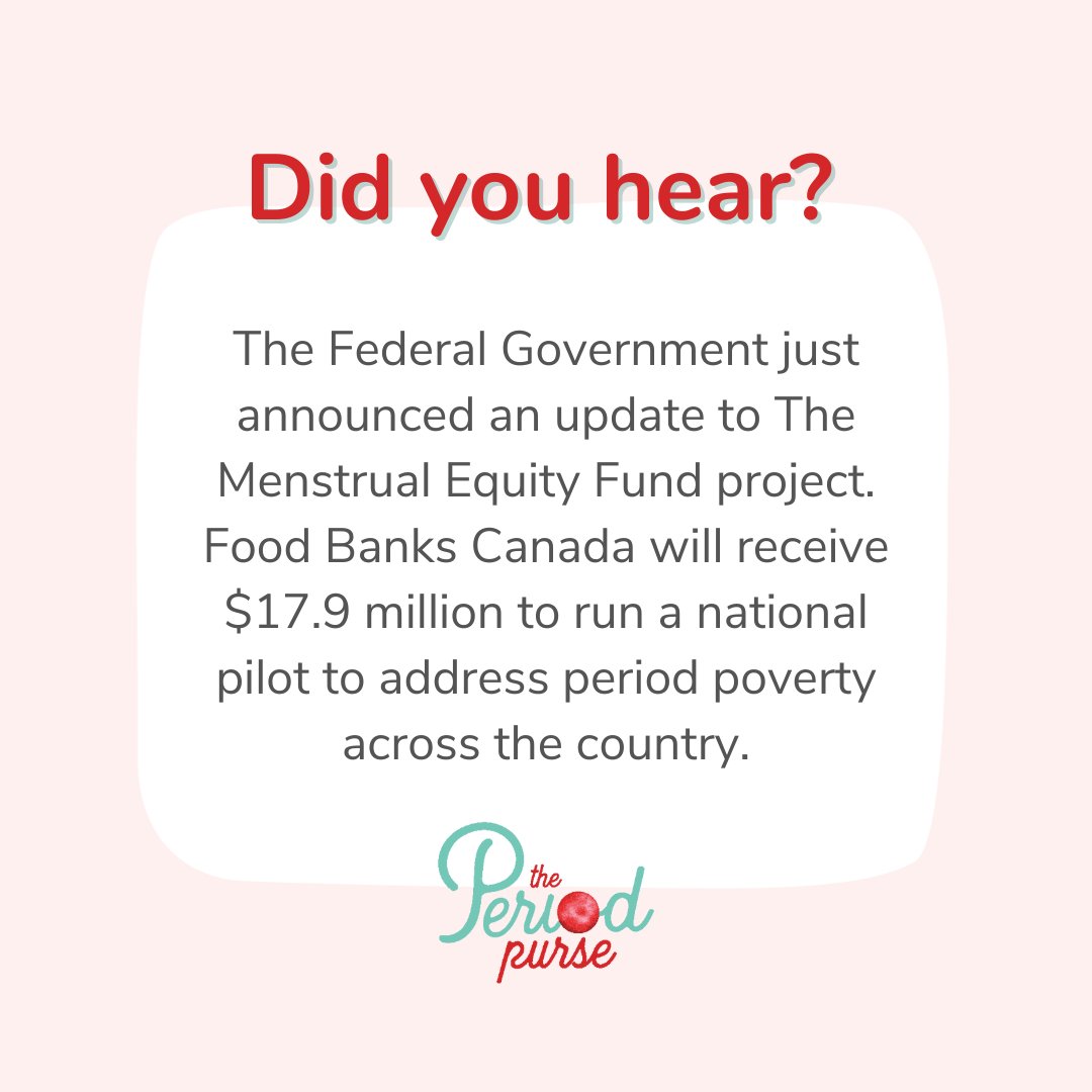 SUPER PLUS news this week!
⁠
The Minister for Women and Gender Equality and Youth, <a href="/MarciIen/">Marci Ien</a> announced that <a href="/foodbankscanada/">Food Banks/Banques alimentaires Canada (inactive)</a> will receive $17.9 million to run The Menstrual Equity pilot to address barriers surrounding the access to menstrual products across the country.⁠