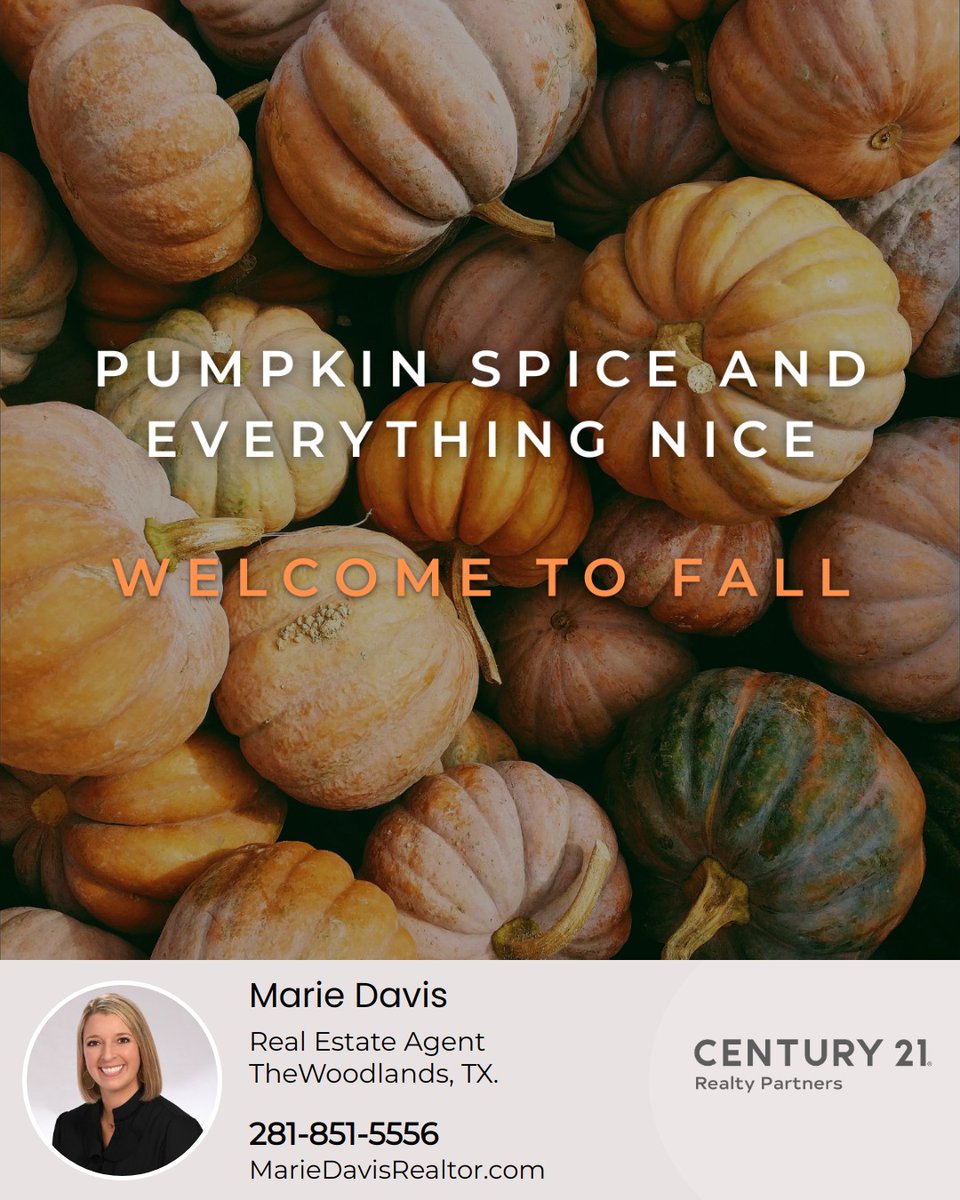 mariedavishomes's tweet photo. Can you smell the pumpkin spice? Fall has begun! Are you ready to celebrate the fall season with fall activities? What are you looking forward to doing this fall?
#fallseason #fall #fallseason2023 #fall2023 #fallweather #pumpkinspice #pumpkinspiceandeverythingnice #fall https://t.co/vdqgwFJlGK