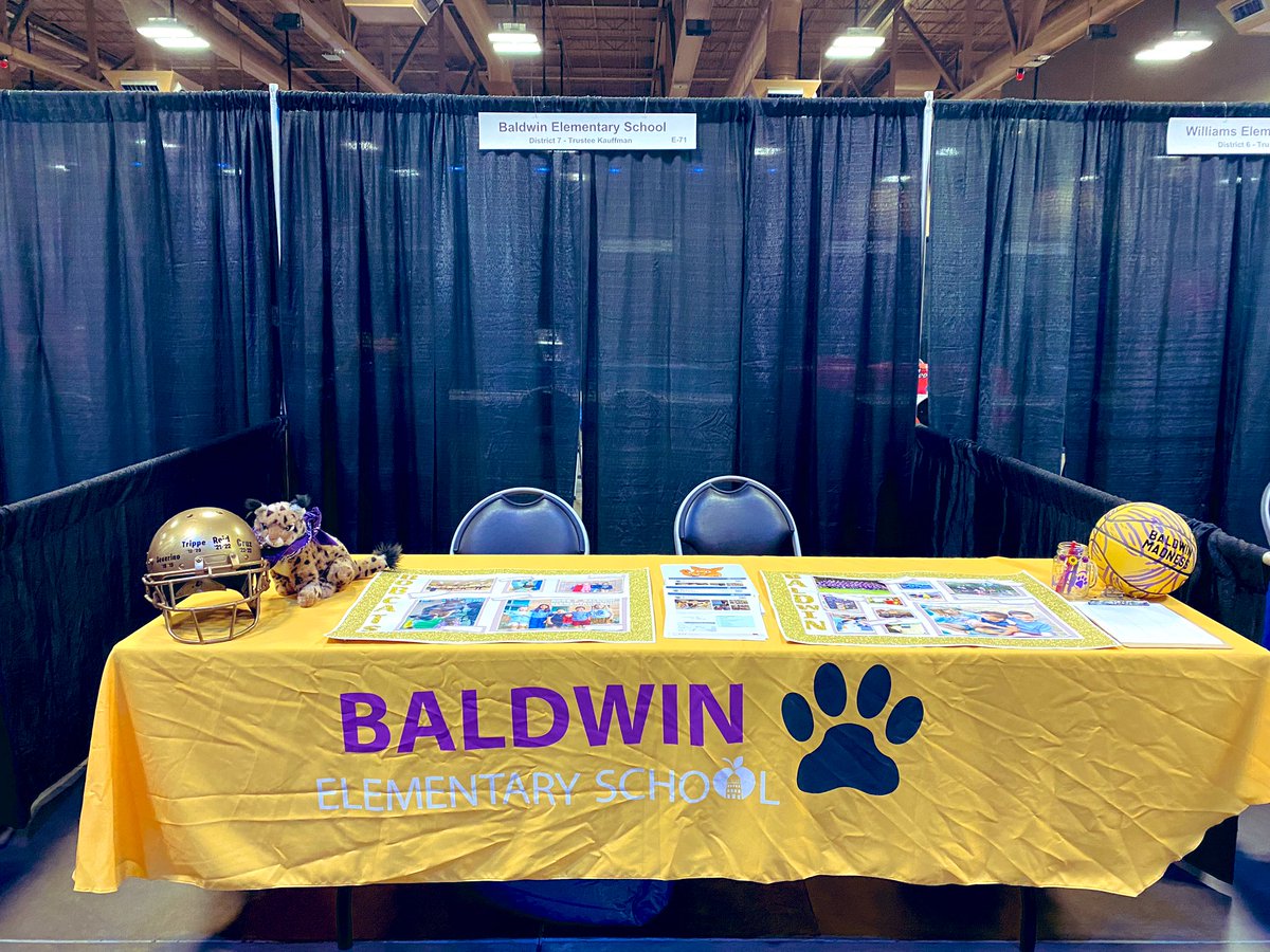 💜💛🐾Coming to the @AustinISD School Showcase today? Make sure you stop by to see and hear what makes Baldwin a wonderful community of learners. 🐾💛💜 @Baldwin_PTA @bethnewton1281
