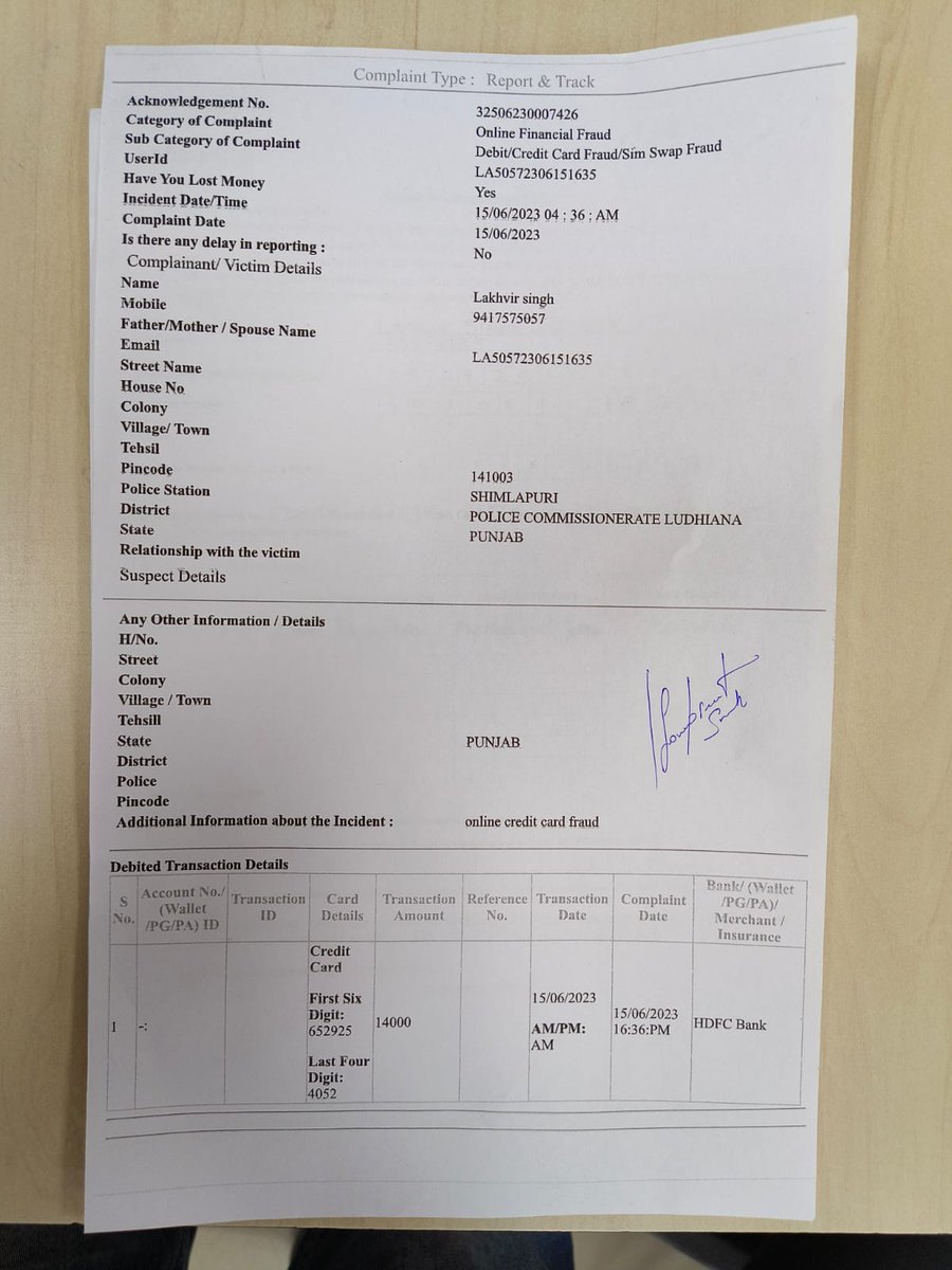 ErLakhvir's tweet photo. Still no action on my complaint...
@Ludhiana_Police https://t.co/RBcQMwi7uK