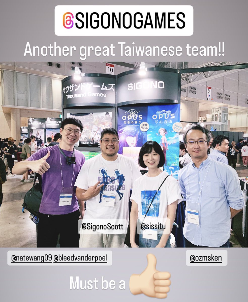 UNDERSCORE_UUU's tweet photo. @sigonogames @SigonoScott @sissitu Another great Taiwanese team!! Must be a 👍🏻!! @tokyo_game_show #tokyogameshow #tgs2023 #tokyogameshow2023 #sown #selectedindie #indiegame #indiegames #aliisha #双子神殿失われたワール https://t.co/KepM7Sw1PH