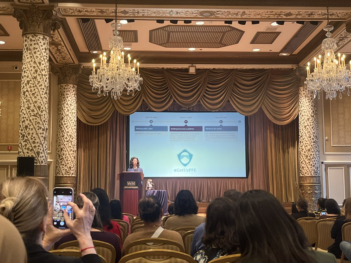 WimedicineOrg's tweet photo. @NEJM @ShikhaJainMD @evebmd @aoglasser @gradydoctor @FutureDocs @JessieAllanMD @drjessigold @ETSshow @arghavan_salles @StudentWIM @meganranney shares her personal example with #GetMePPE

As an organic start with a hashtag and organic unification. This project was then tapped into data scientists and public health officials.

@WIMSummit 
#WIMStrongerTogether https://t.co/POVgrjVqx8