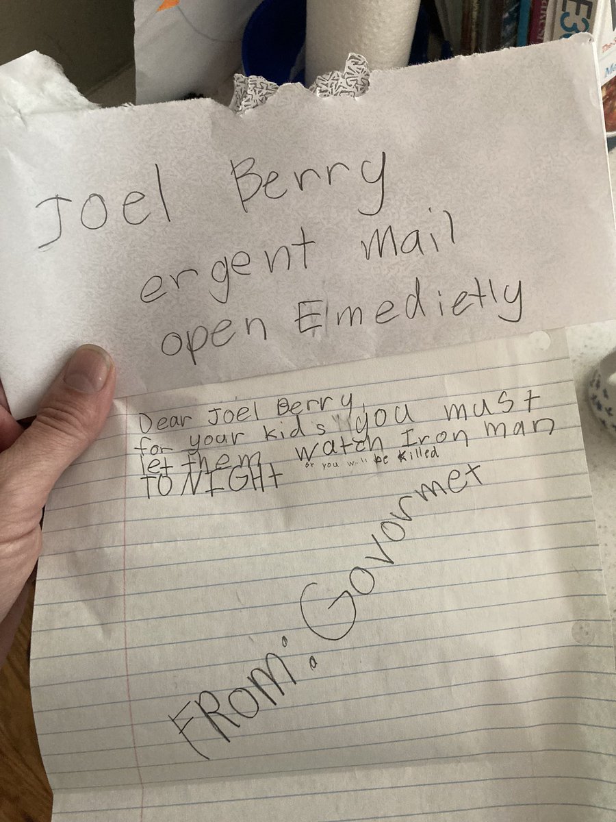 A mailman who looked suspiciously like my 8-year-old put this in my mailbox this morning