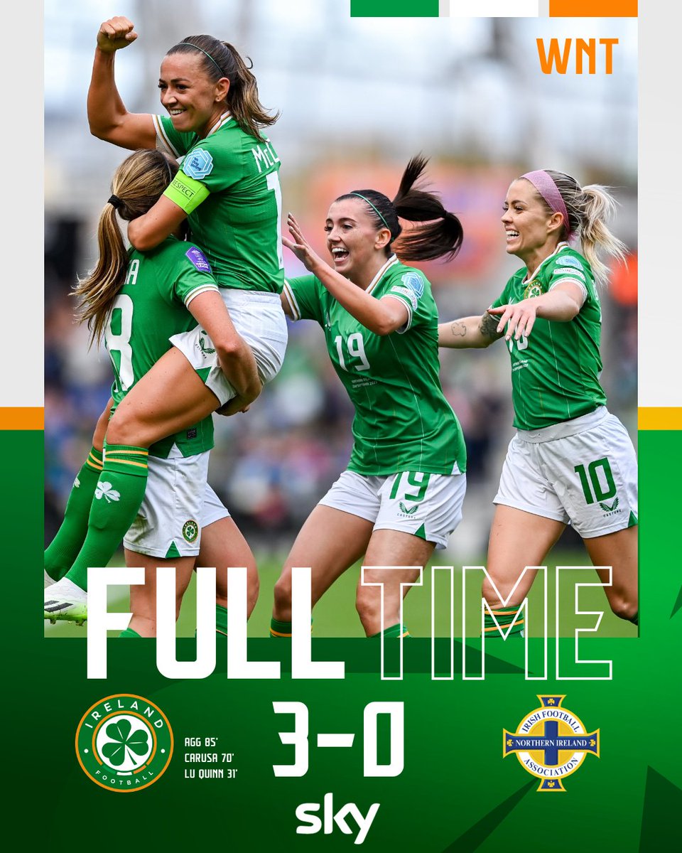 FT | Three goals, three points 😍

The perfect start to our <a href="/WEURO/">WEURO 2025</a> campaign!

#COYGIG | #WeAreOne | #OUTBELIEVE