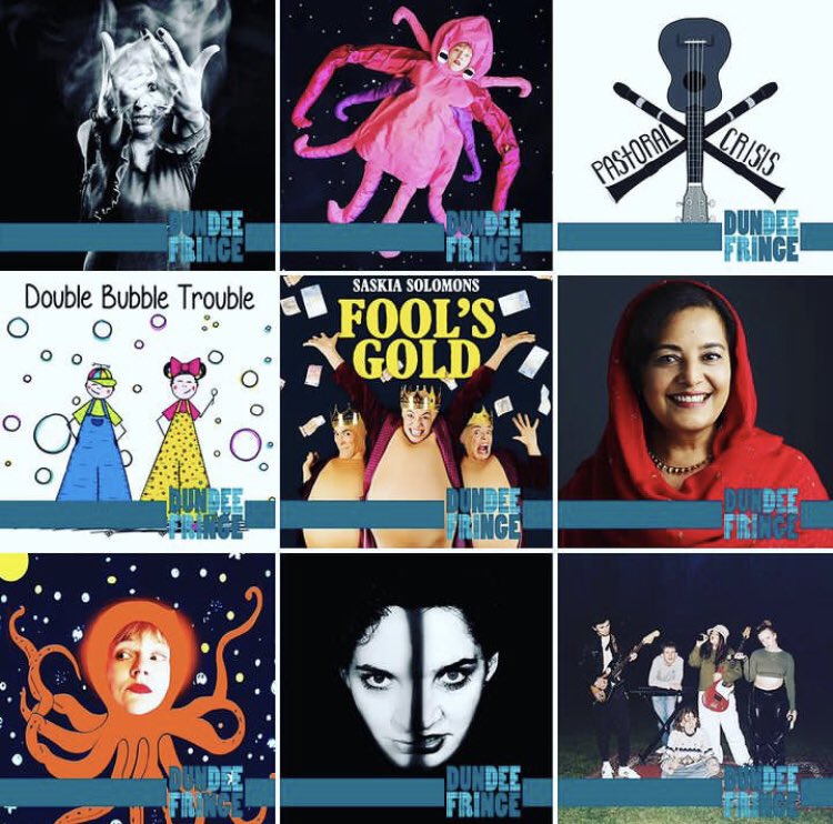 SO MANY GREAT SHOWS <a href="/dundeefringe/">dundeefringe</a> <a href="/SweetVenues/">Sweet Venues @ Dundee Fringe</a> at The Keiller Centre! Chuffed to be part of this talented crowd at what feels like a true fringe festival. Come. It’s wicked. Get your tickets from the box office or book online dundeefringe.com #foolsgoldshow is on 8.30pm!