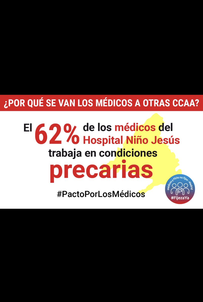 MedicosComoTu's tweet photo. @ComunidadMadrid @SaludMadrid Gracias en gran parte al arduo trabajo de facultativos especialistas, casi 55%  SIGUEN AUN y DESDE HACE AÑOS enlazando contratos temporales en fraude de ley #FatimaMatute pongamos solución a este abuso  #FijezaYa https://t.co/G26TY6DVum