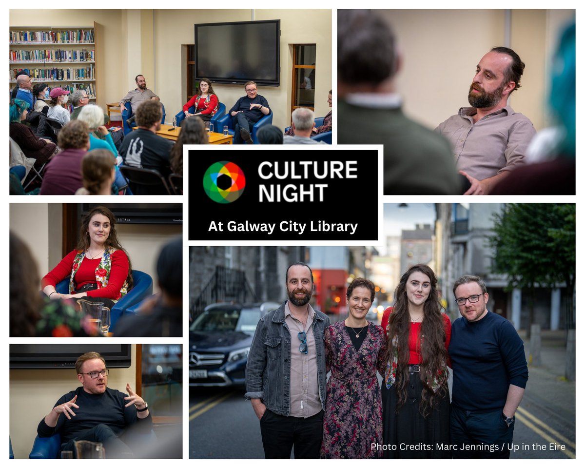 We were delighted to host a live panel discussion all about the world of #Podcasting for our #CultureNight Celebrations.  Thank you to well known Galway podcasters Richard Loftus, Kerry Graham and Andy Gaffeny for a lively and informative evening!