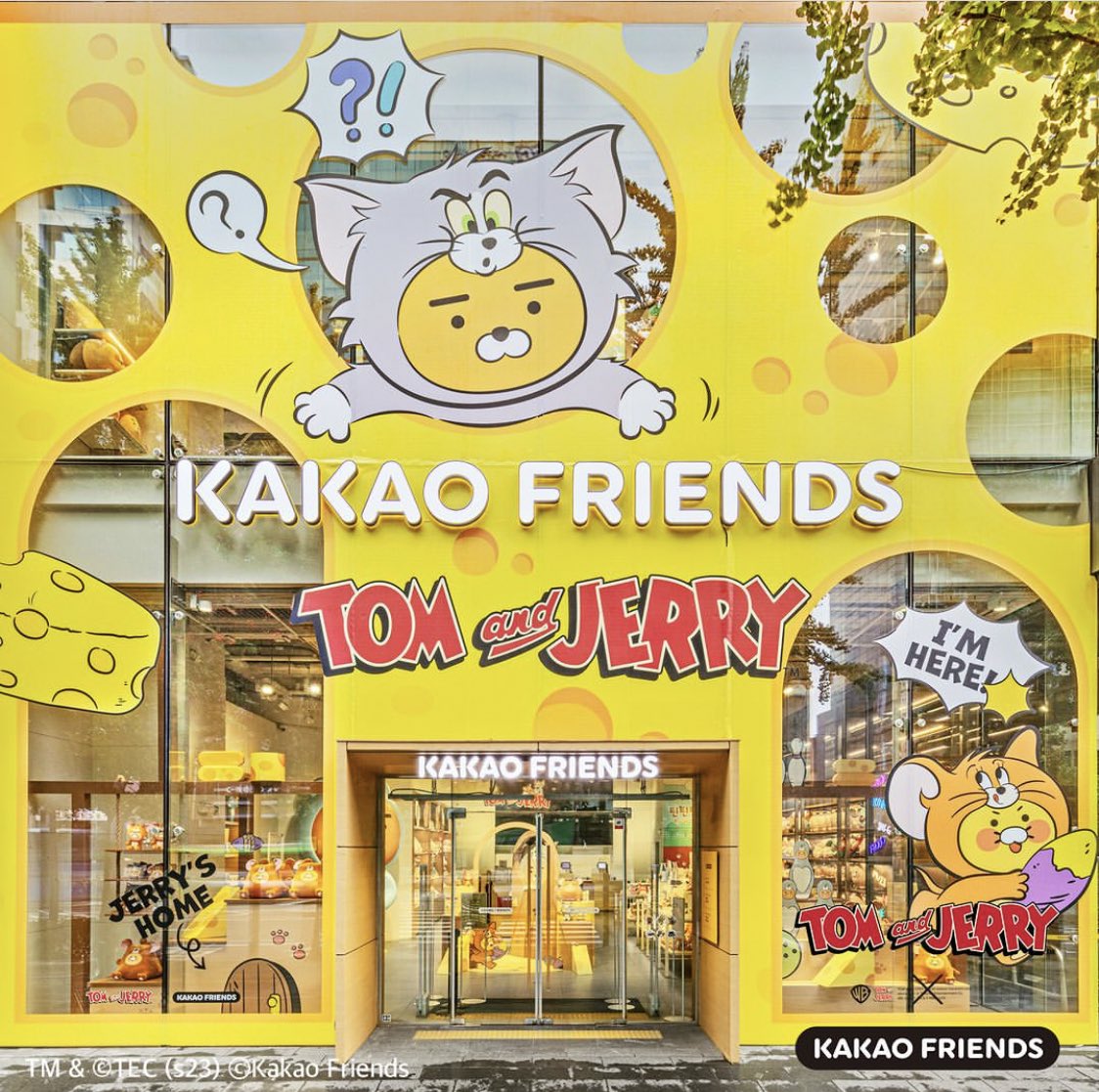 カカオフレンズ&トムとジェリーのコラボ可愛すぎる…🤍🥹▷弘大、江南