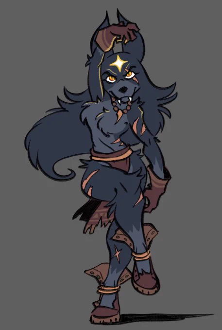 black wuff (part of an old artwork for  ) 