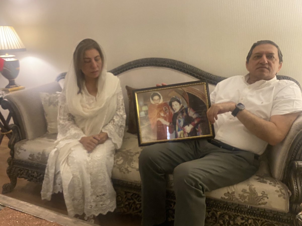 Condolence done on the sad demise of Ms Sonia khan  mothers death in Lahore and meeting with President of Lahore Mr Aslam Gill