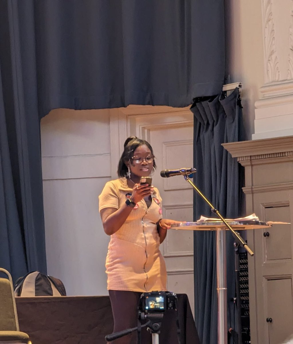 SehMiss's tweet photo. Thanks for having me @WorkersSummit23 and for letting new & young professionals speak and chair at this event. Letβs all stay united. Continue to link the fights, reject bad deals and fight to win. #WorkersSummit https://t.co/VHDIYw7ZzH