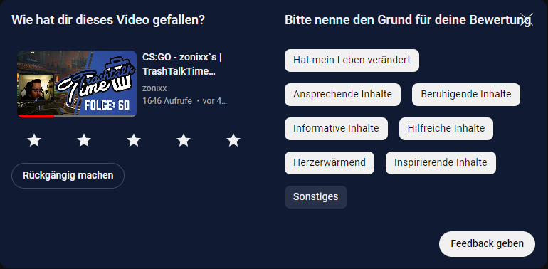 donderpate_'s tweet photo. YouTube hat mich gefragt aus welchen Gründen mir die #TrashTalkTime-Reloaded von @zonixxCS so gut gefällt.
Habe selbstverständlich ehrlich und korrekt geantwortet: #hatmeinlebenverändert https://t.co/P6prmRSrhK
