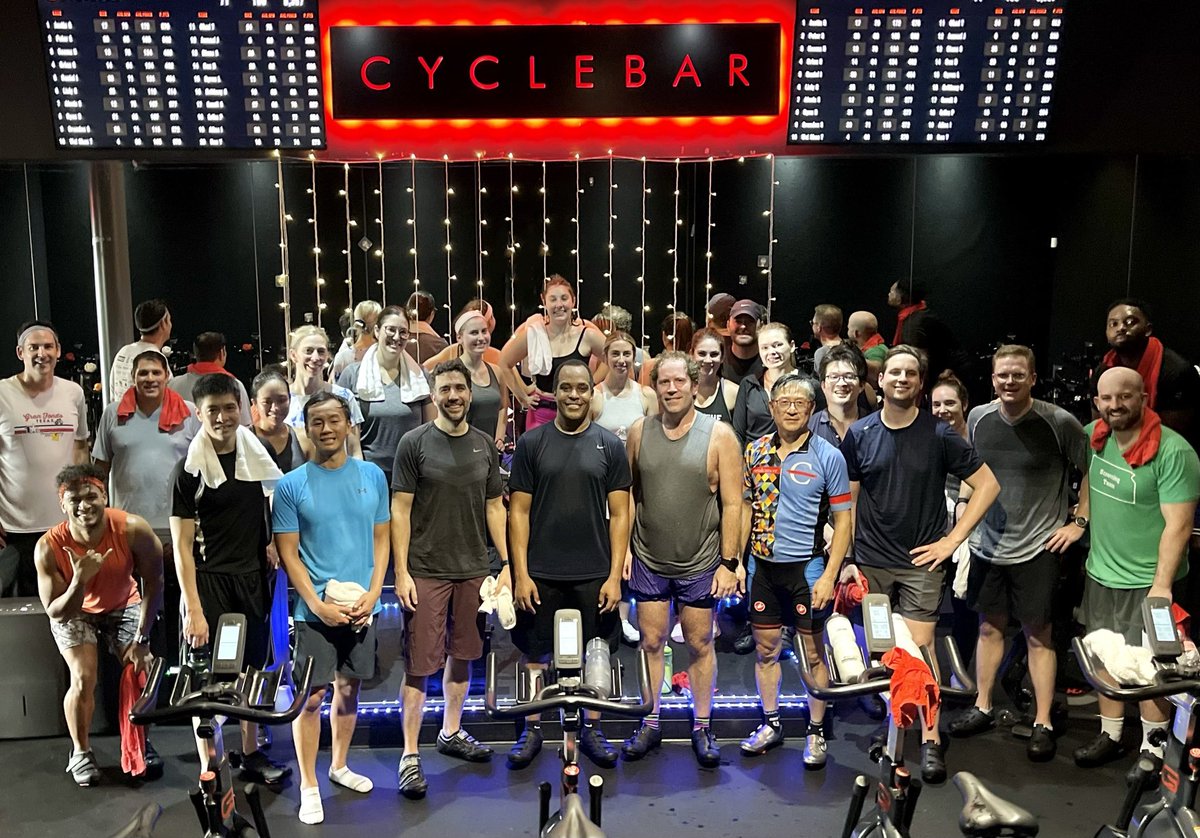 @MDAndersonNews Dept of Urology spin class @cyclebar West U Great wellness activity focusing on our @UroOnc fellows @SUO_YUO and @UTHUrology residents Recruiting now for the entering class of 2025! #oncsurgery @ppisters @sgswisher