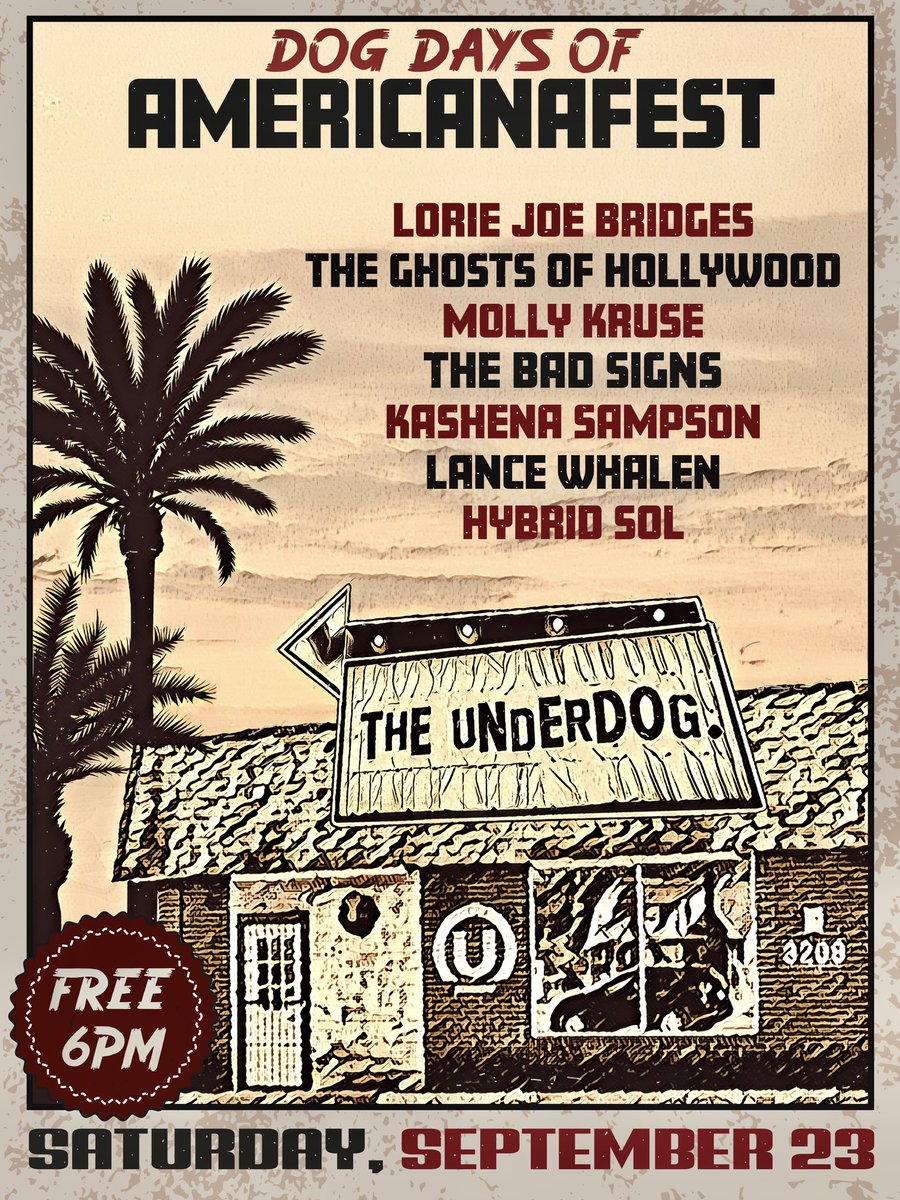 Tonight!! Last set of #americanafest ! Come hang!