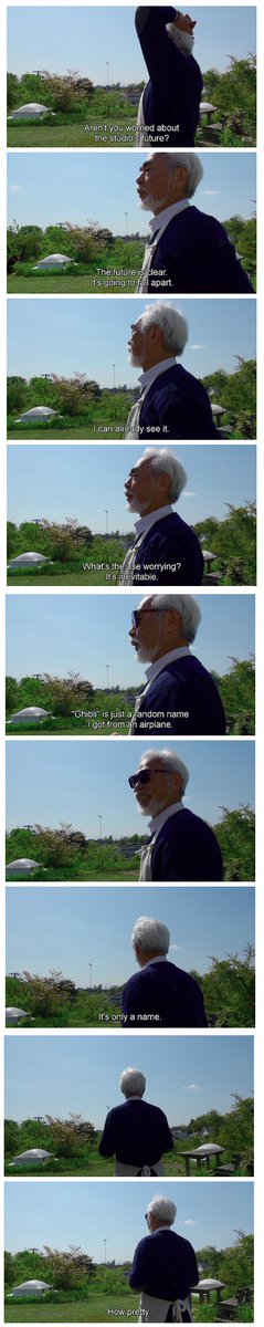 Richmond_Lee's tweet photo. If you're worried about what this means for the future of Ghibli, just remember Miyazaki said this ten years ago:

[Source: The Kingdom of Dreams and Madness (2013)] https://t.co/ns9Iaq9PIC