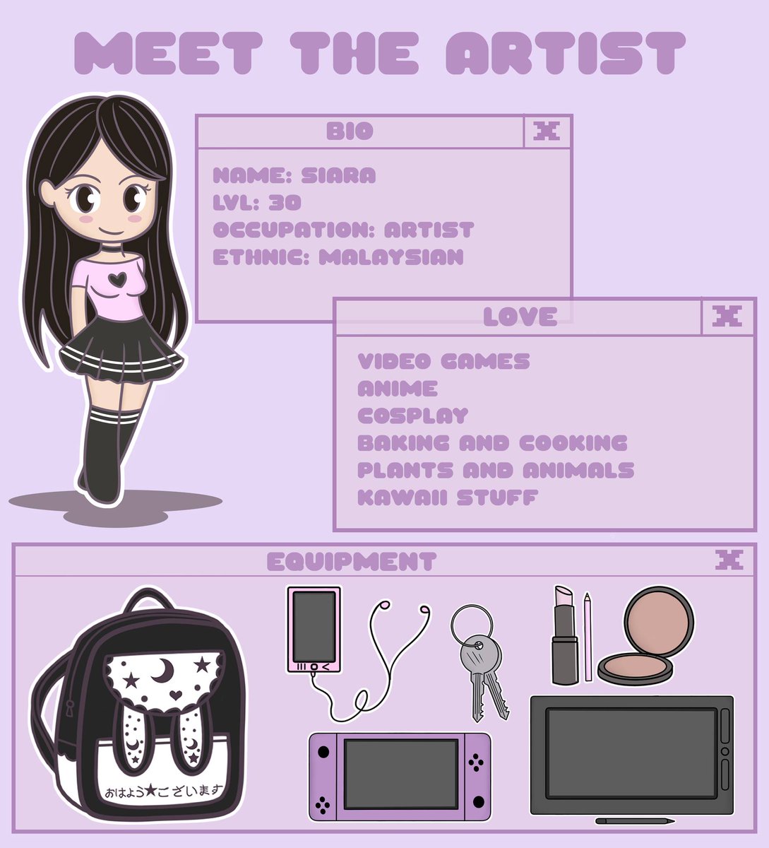 MinnieMissCraft's tweet image. Just a little introduction, to who I am as an artist on twitter!
#ArtistOnTwitter #MeetTheArtist #artvsartist2023 #digitalart #kawaii #AnimeArt #chibiart