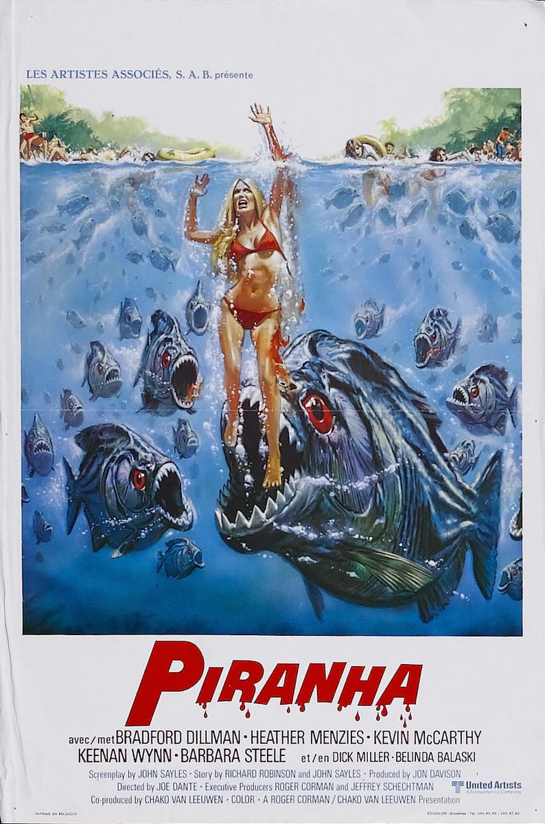 Révisionnage du film #Piranha au @Cinema_ARVOR dans le cadre de @courtmetrange