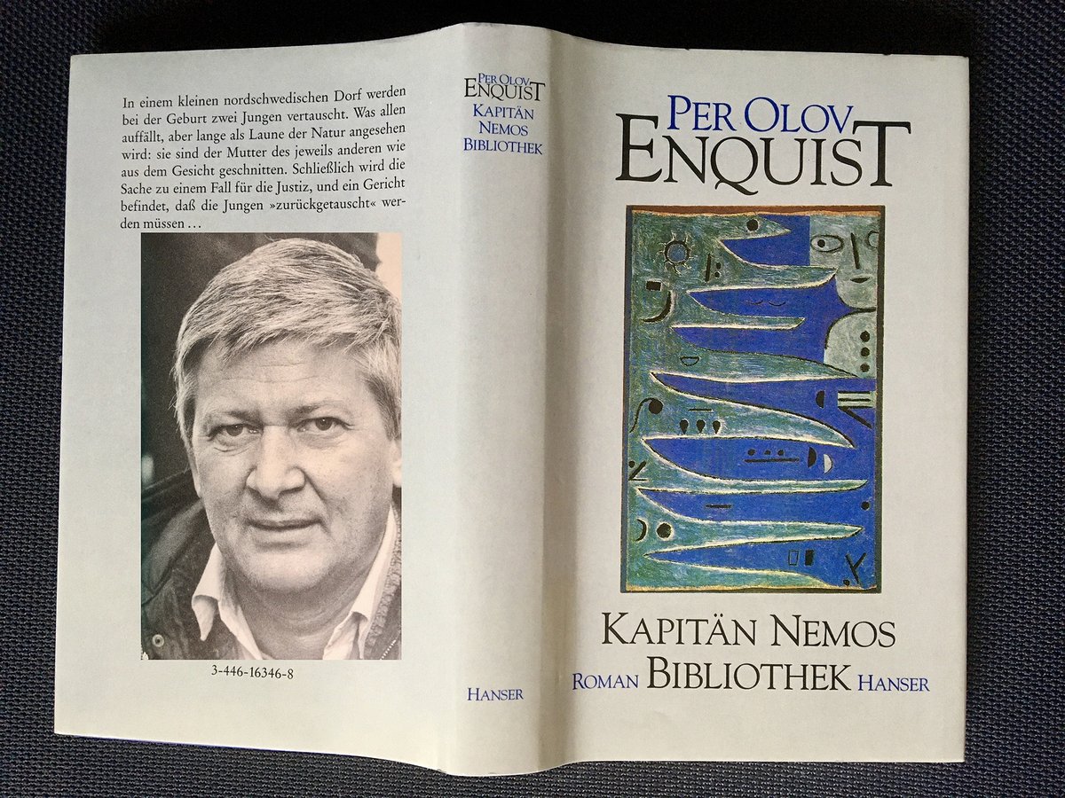 Es dauerte ein paar Wochen, während derer wir uns Gedanken machten. Nachdem wir uns lange Gedanken gemacht hatten, waren wir bestürzt.

Per Olov Enquist (23. September 1934 – 25. April 2020): Kapitän Nemos Bibliothek