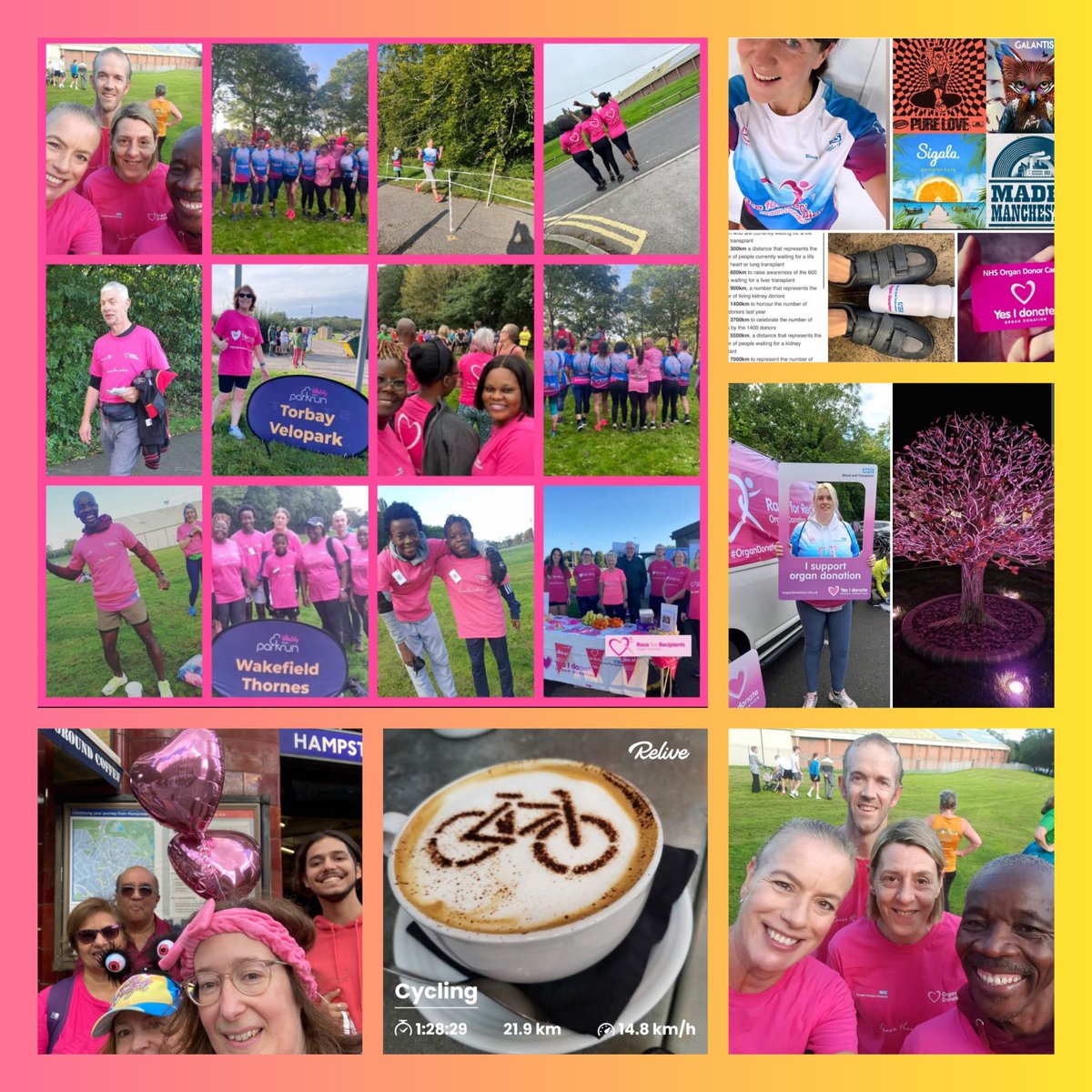 Day 8 #RaceforRecipients Your daily summary in pictures… Enjoy!!