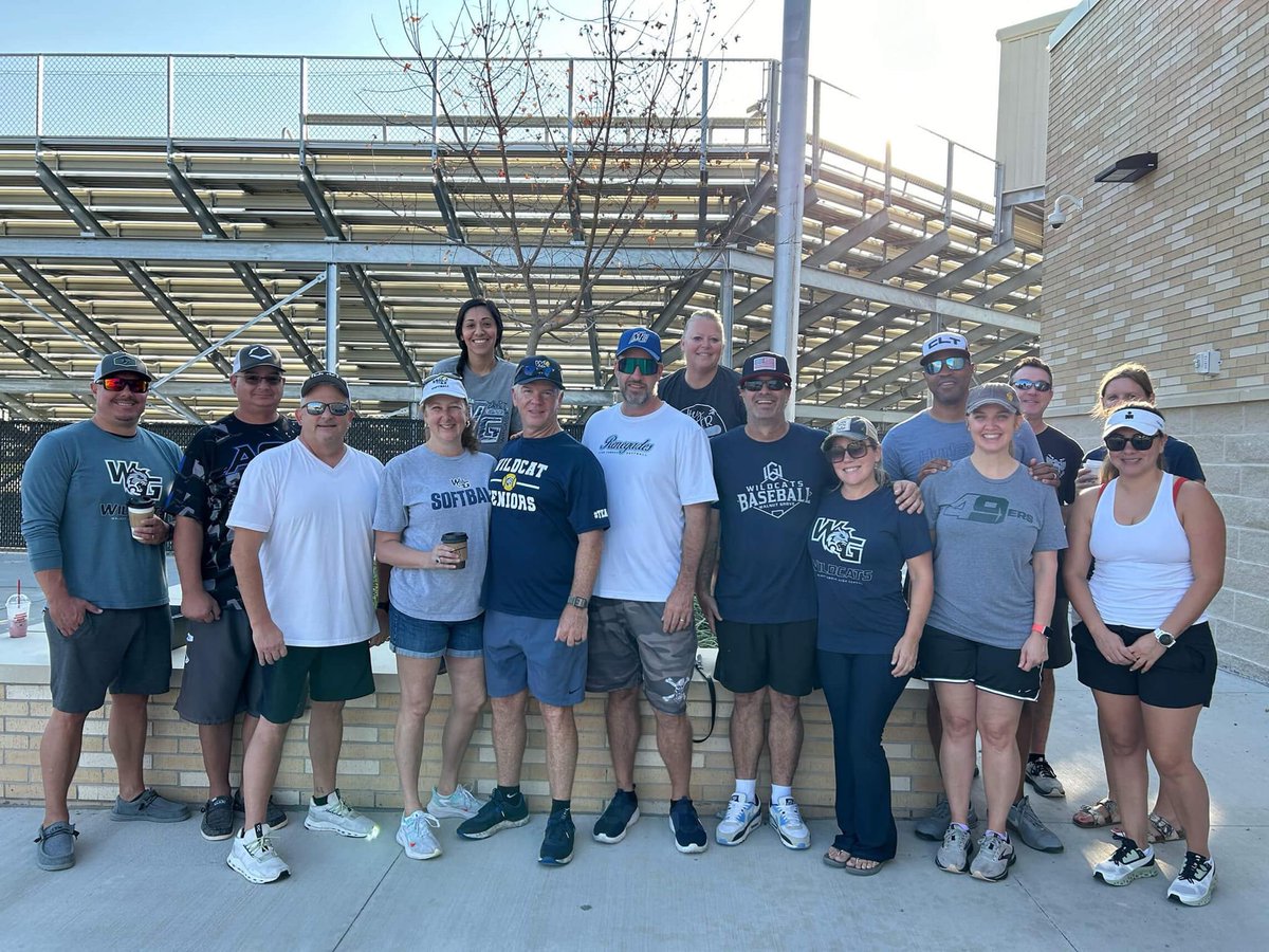 A HUGE THANK YOU to our amazing parents for showing up on a Saturday to help clean and get ready for Fall Ball!💙🐾🥎 #team1 #wildcats #wildcatstadium #walnutgrove #thegrove