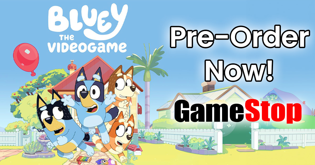 gamestop's tweet photo. What's up party people?! 🐶 

In #Bluey: The Videogame, you can play your favorite games from the TV show, including Keepy Uppy, Chattermax, Chase &amp; more!

Get your pre-order in now: https://t.co/fHyJf1uYSA
#GameStop #Bluey https://t.co/R50Jy0M7fi