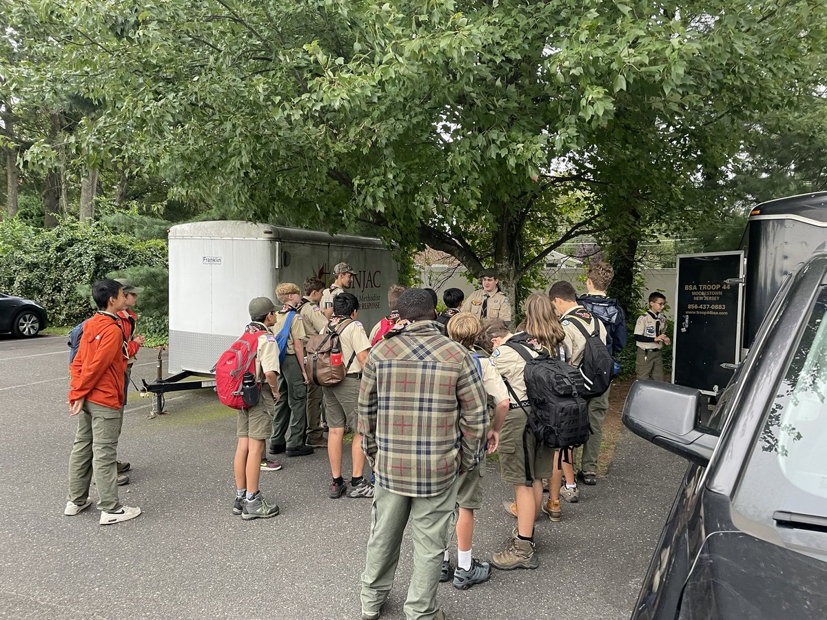 Troop44's tweet photo. Rainy weekend camping - warm and dry in a cabin https://t.co/gs4WF8mzpO