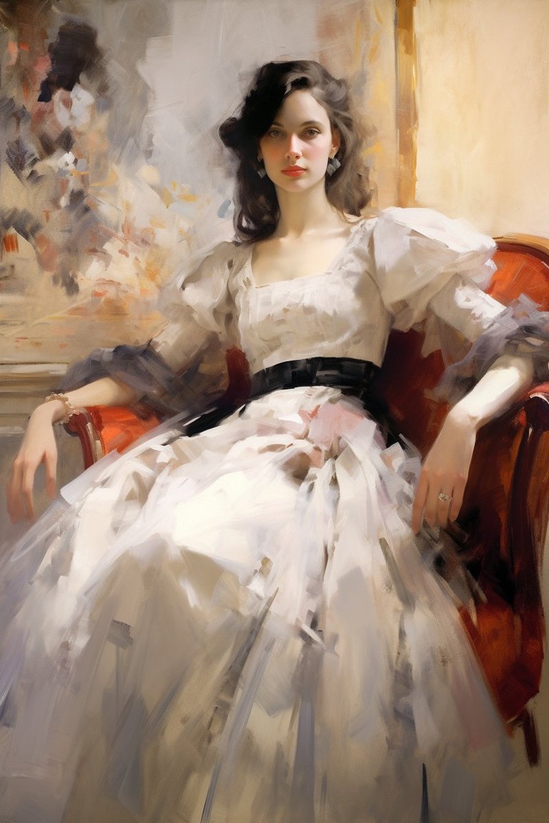 EnchantingAI's tweet photo. #JohnSingerSargent #RichardSchmid #BeautifulWoman #Armchair
Prompt: John Singer Sargent, Richard Schmid, beautiful woman, armchair
#Midjourney #EnchantingAI #LovelyAI 
https://t.co/RxsISxnEU2 https://t.co/0KRLRUP2Kq