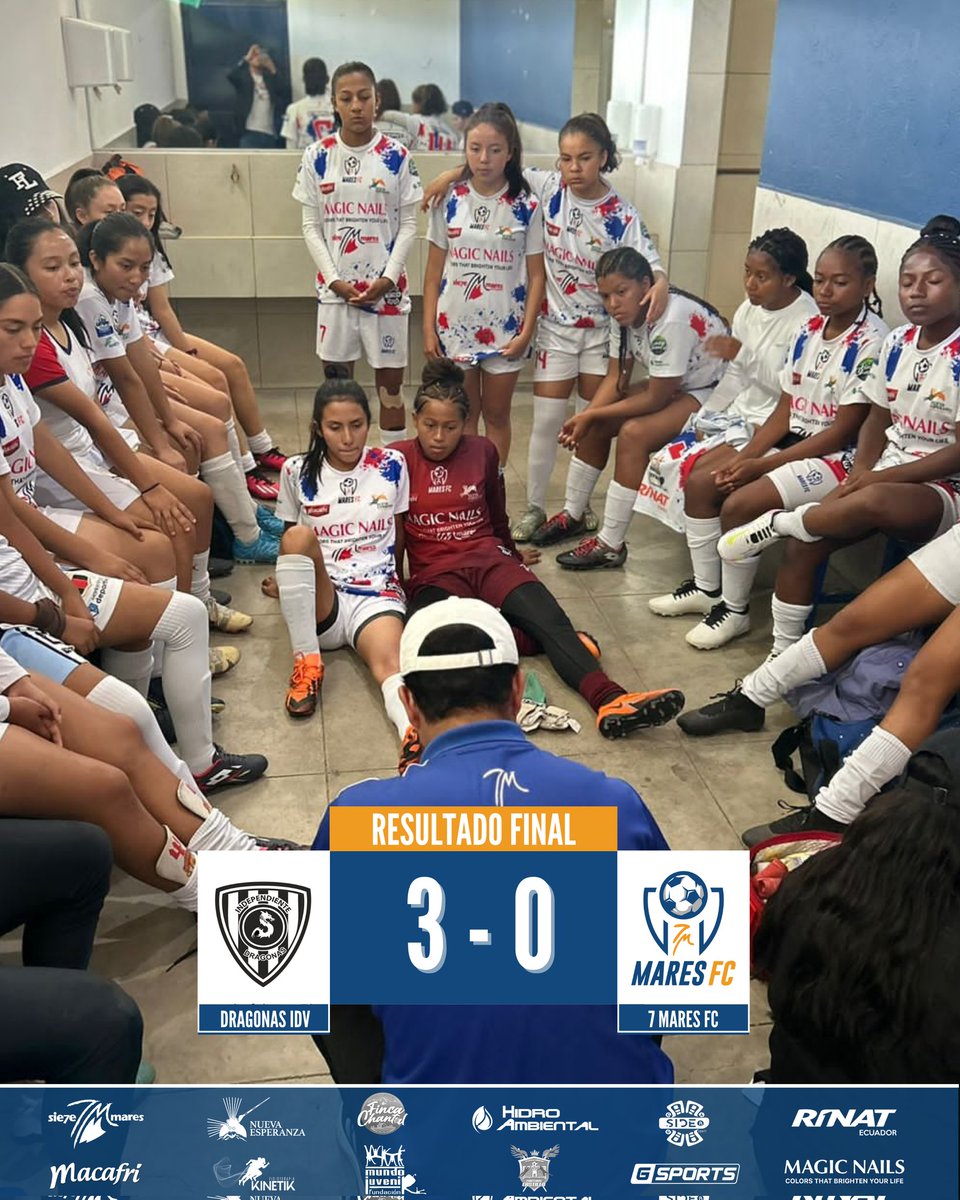 🚨 RESULTADO FINAL

Derrota de nuestra categoría sub-16.

#DragonasIDV 3 - 0 #7MaresFC
.
.
.
#VamosGuerrerasdelMar
#7MaresFC
#FutbolFemenino