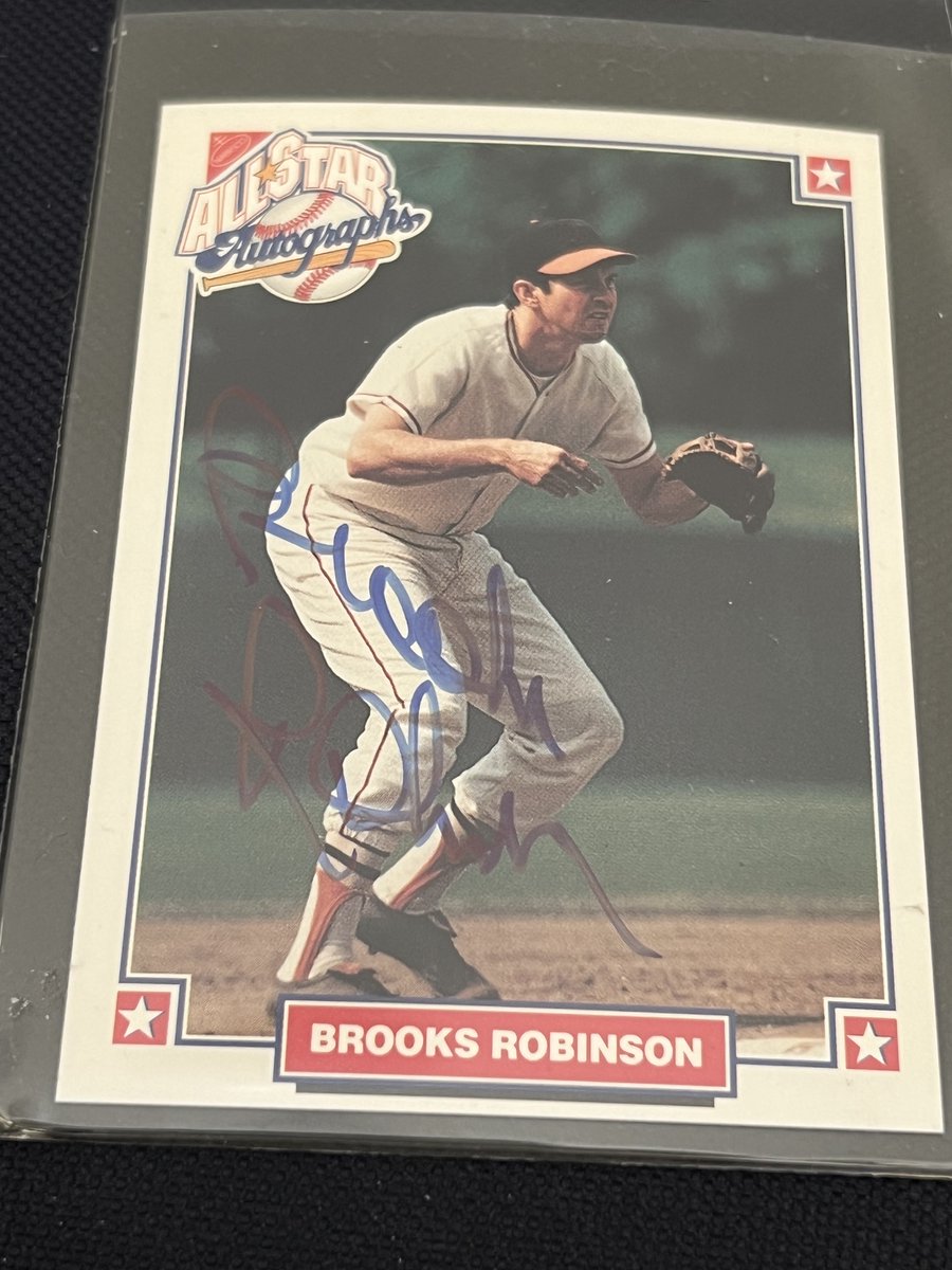 TeriE's tweet photo. VINTAGE 90s #BrooksRobinson 1993 Nabisco All-Star #Autograph Baltimore #Orioles Hardsign w COA #baseballcardsforsale #autographedcards #sportscards #sportscollectibles #collectibles #MLB #Nabisco #giftideas #baltimoreorioles #MLB #vintage90s https://t.co/GS6jlddhe1 #eBay @eBay https://t.co/vcgkYiKthI